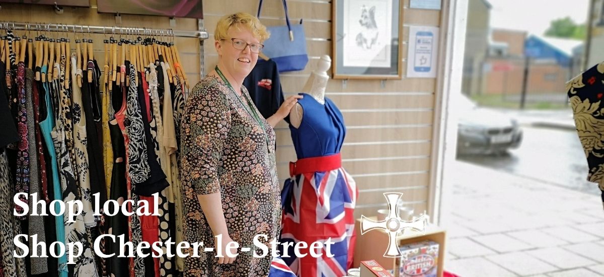 Our social media cover star Amy at St Cuthbert's Hospice Shop Chester